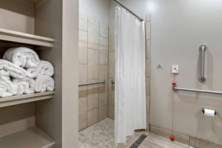 Tiffany Springs Rehabilitation private suite bathroom